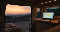 AI Becomes Essential Vanlife Travel Planner - AI Generated Visualization