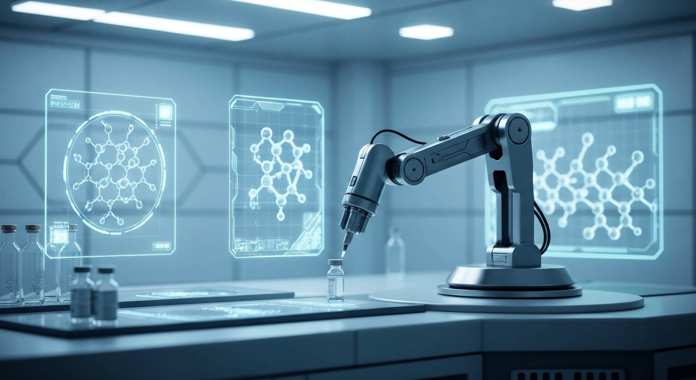 Onepot AI Secures $13M to Revolutionize Drug Discovery - AI Generated Visualization