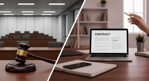 Divorce Taught Creator How to Negotiate Contracts - AI Generated Visualization