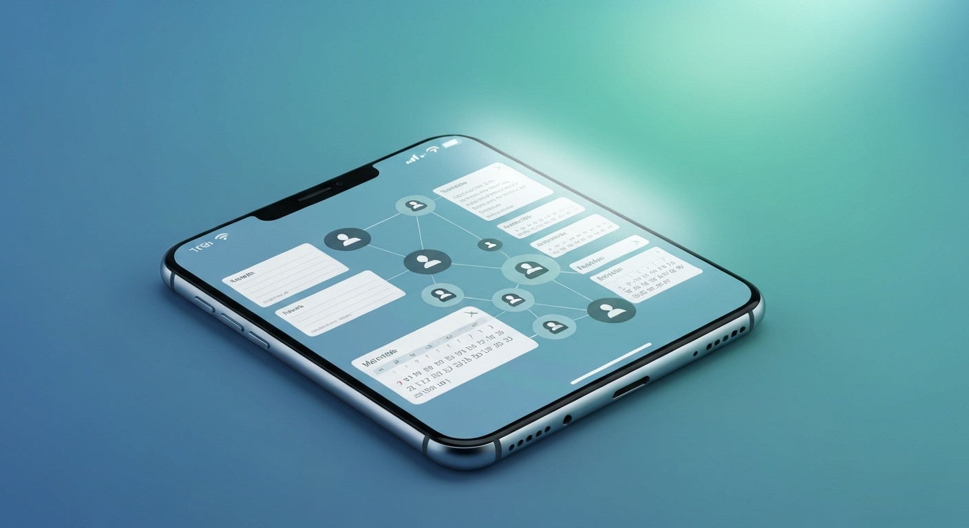 Popt: Mobile Notes Reimagined for Privacy & Connection - AI Generated Visualization