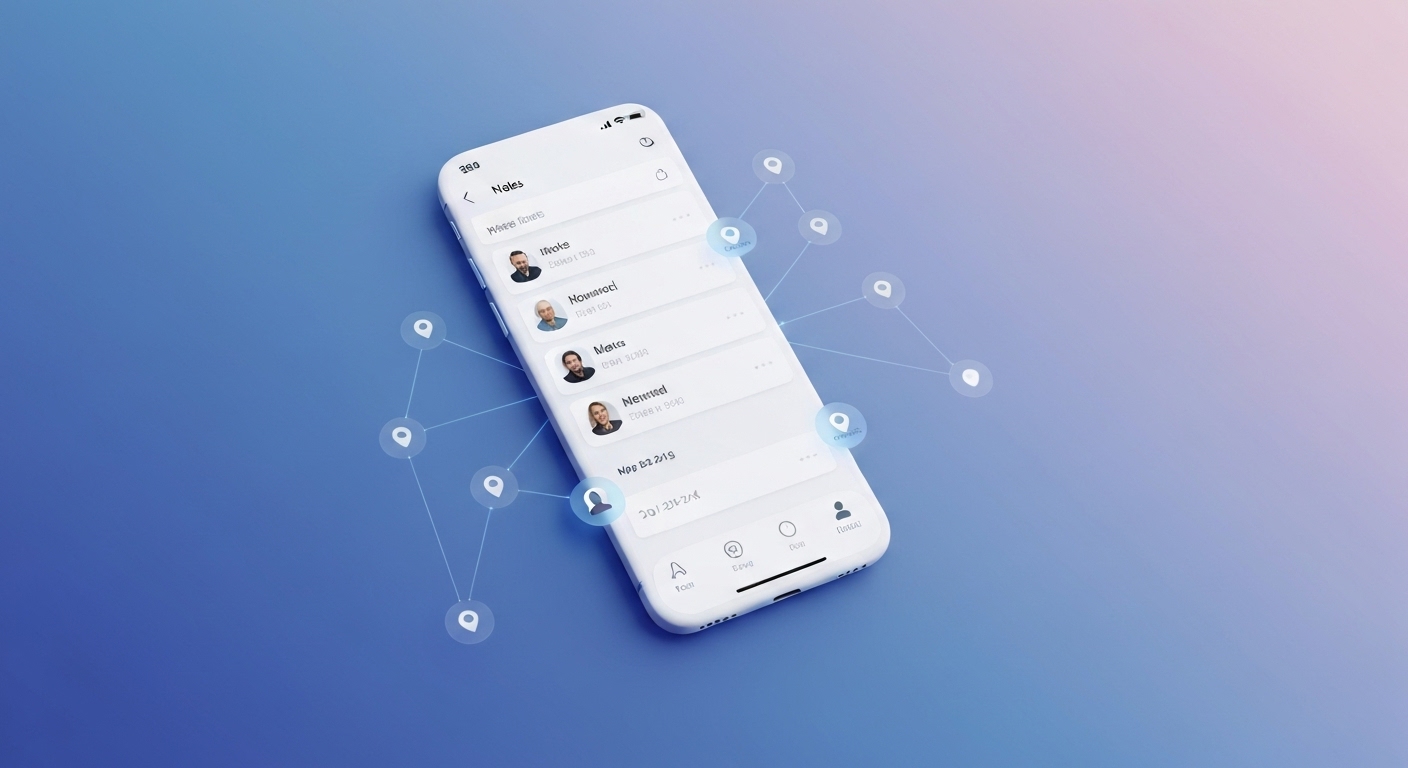 Popt: The Privacy-First Mobile Notes App That Maps Your Life - AI Generated Visualization