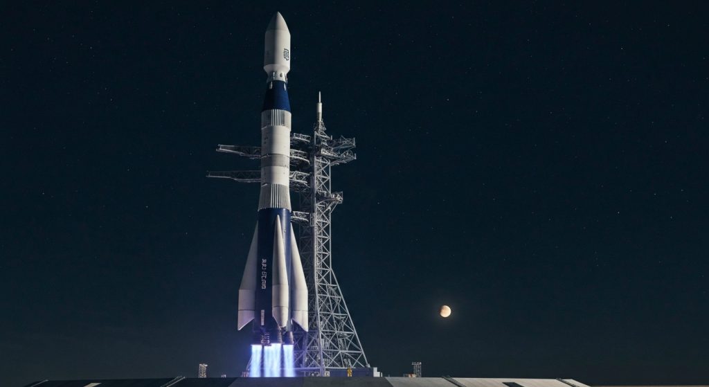 Blue Origin's New Giant Rocket Dwarfs Saturn V - AI Generated Visualization