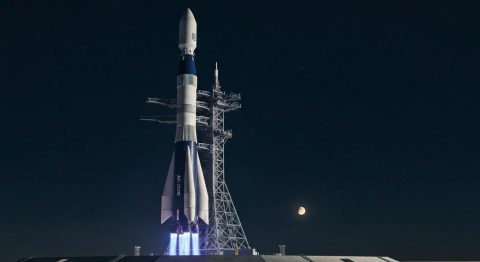 Blue Origin's New Giant Rocket Dwarfs Saturn V - AI Generated Visualization