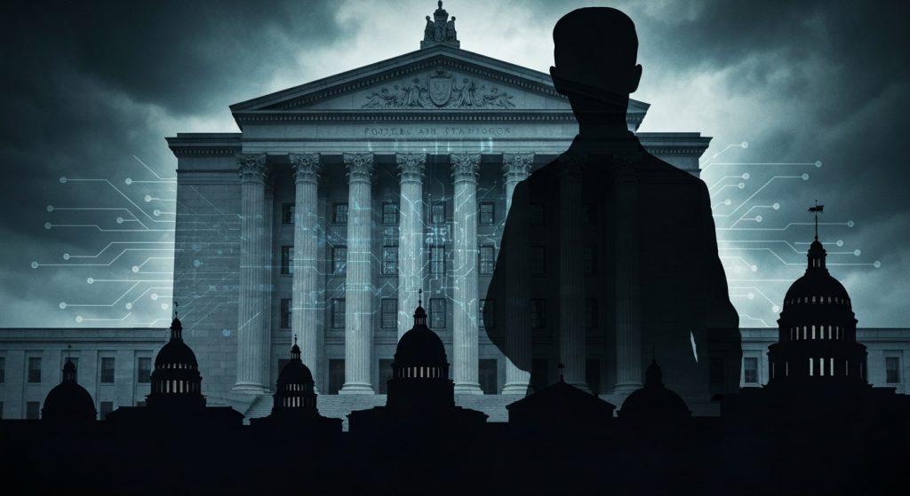 Trump Targets State AI Laws with Federal Lawsuits, Broadband Blockade - AI Generated Visualization