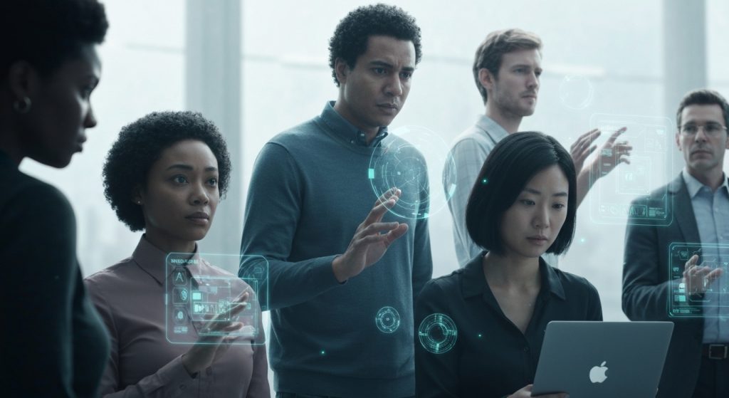 AI Learns Our Gender Bias: Study Reveals Human Echoes in Machine Interactions - AI Generated Visualization