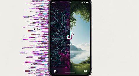 TikTok Tackles AI Spam & Doomscrolling with New User Tools - AI Generated Visualization