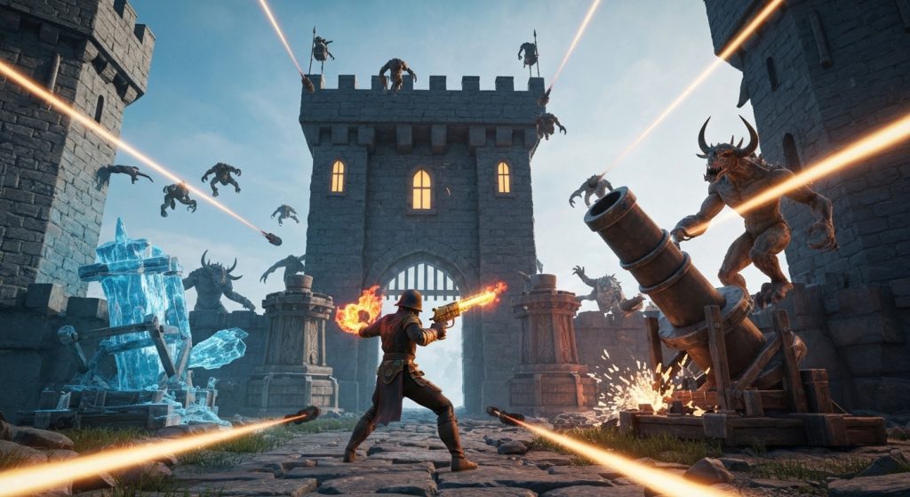 Monsters Are Coming! Unlock Every Weapon and District - AI Generated Visualization