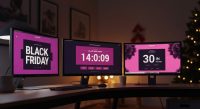 Black Friday Monitor Deals Arrive Early: Samsung, LG, Acer on Sale - AI Generated Visualization