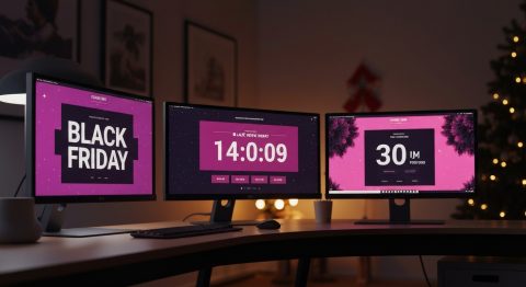 Black Friday Monitor Deals Arrive Early: Samsung, LG, Acer on Sale - AI Generated Visualization