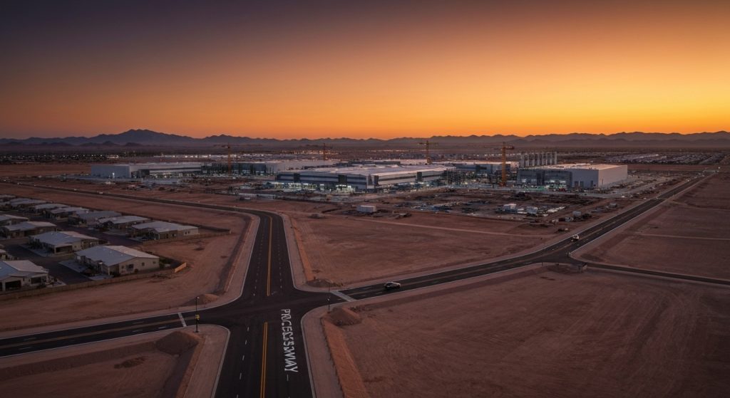 Arizona's Chip Boom: The New 'Sixth C' in the Desert - AI Generated Visualization