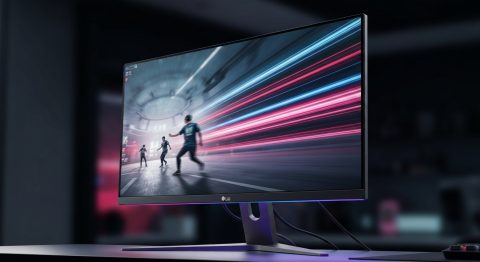LG UltraGear 27GR790A OLED: A 480Hz Monitor Breaks Speed Barriers - AI Generated Visualization