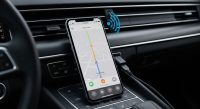 AAWireless TWO+ Now on Amazon for Seamless Wireless Android Auto & CarPlay - AI Generated Visualization