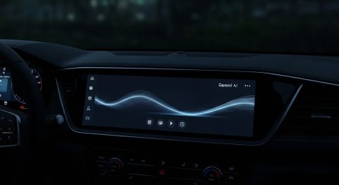 Android Auto's Gemini AI Arrives: A Driving Revolution? - AI Generated Visualization