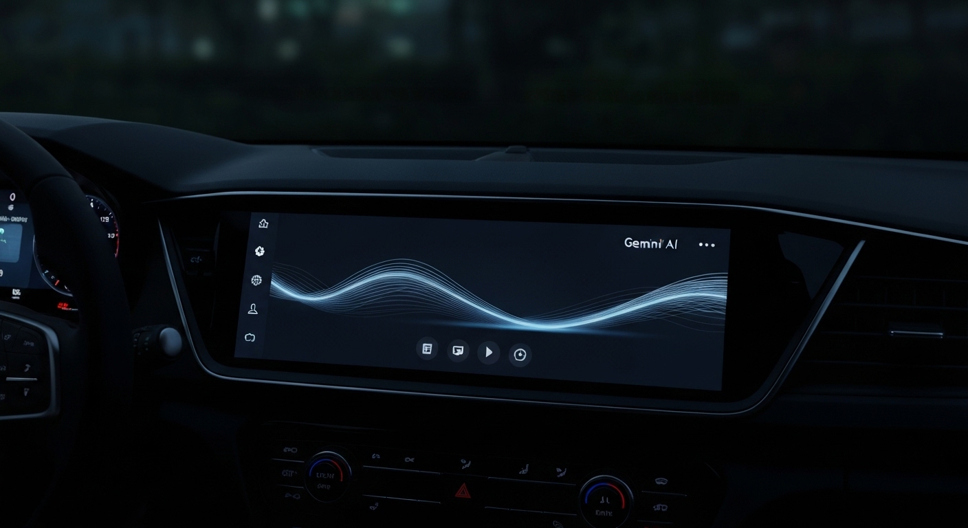 Android Auto's Gemini AI Arrives: A Driving Revolution? - AI Generated Visualization