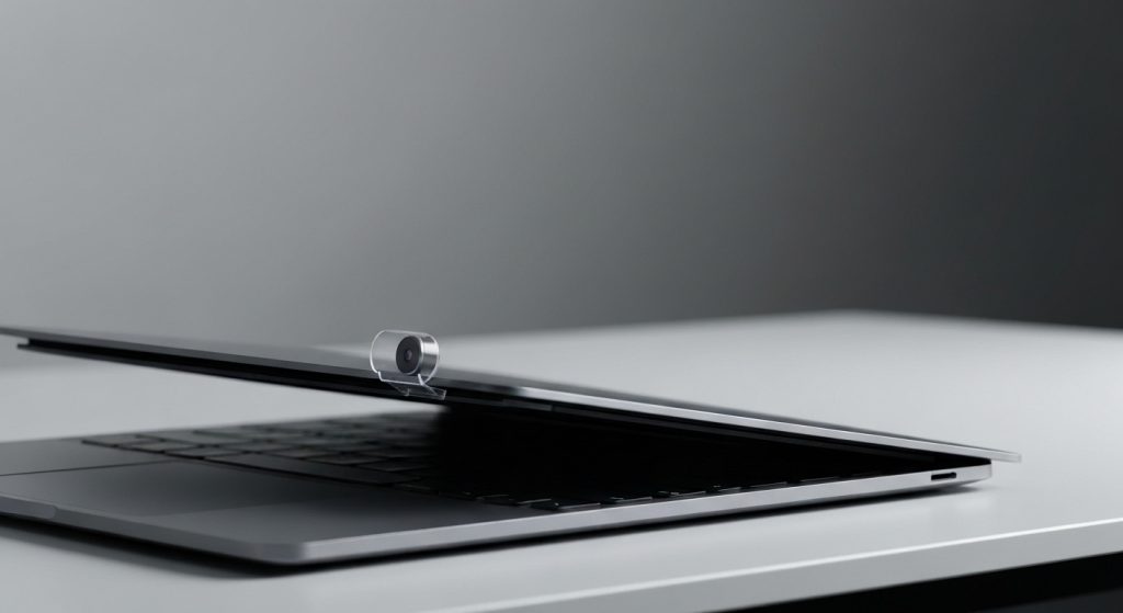 Ditch Your Webcam Cover: Apple Warns It Can Damage Your MacBook - AI Generated Visualization