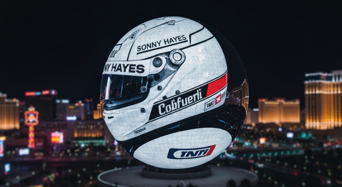 Apple TV Dominates Vegas Sphere for F1 Movie Hype - AI Generated Visualization