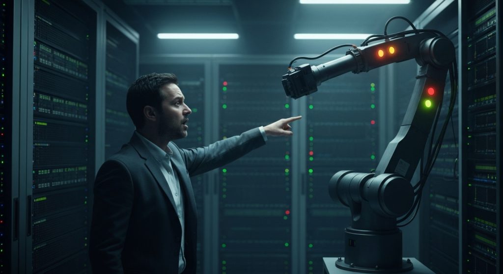 Robot Lawsuit Alleges Dangerous Design Flaws - AI Generated Visualization