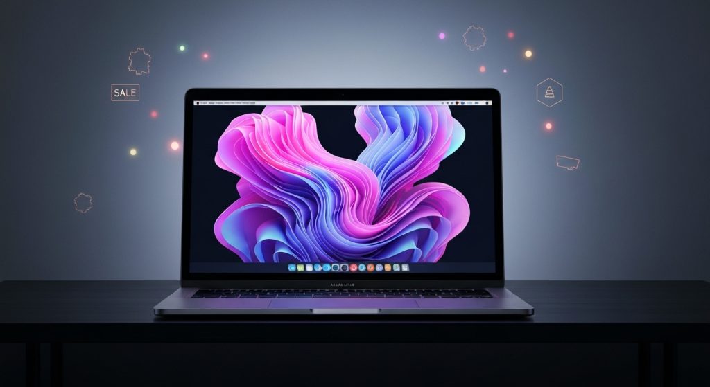 MacBook Air M4 Drops 25% in Early Black Friday Laptop Frenzy - AI Generated Visualization