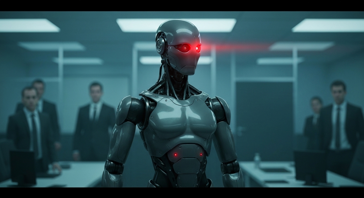 Robot Lawsuit Alleges Dangerous Design Flaws - AI Generated Visualization