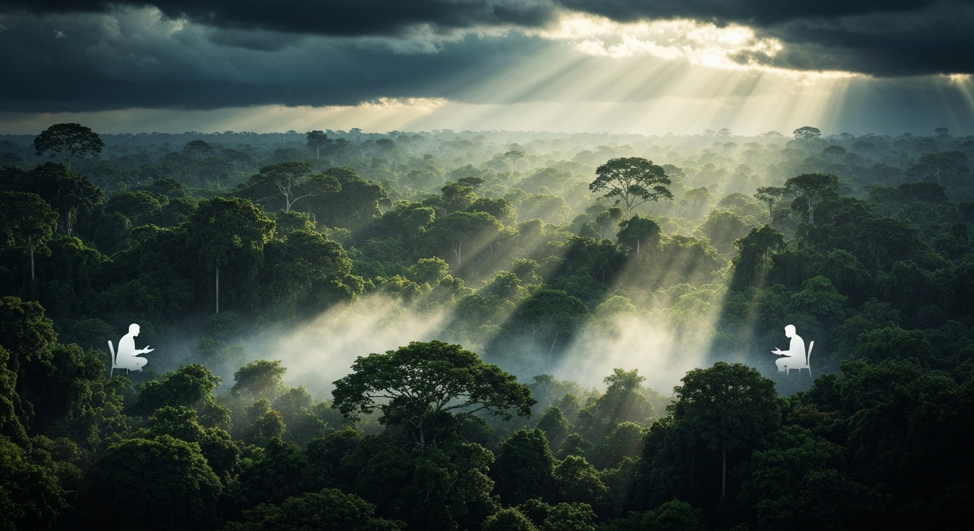 UN Climate Summit: Fossil Fuel Phase-Out Deal Scrapped in Amazon - AI Generated Visualization