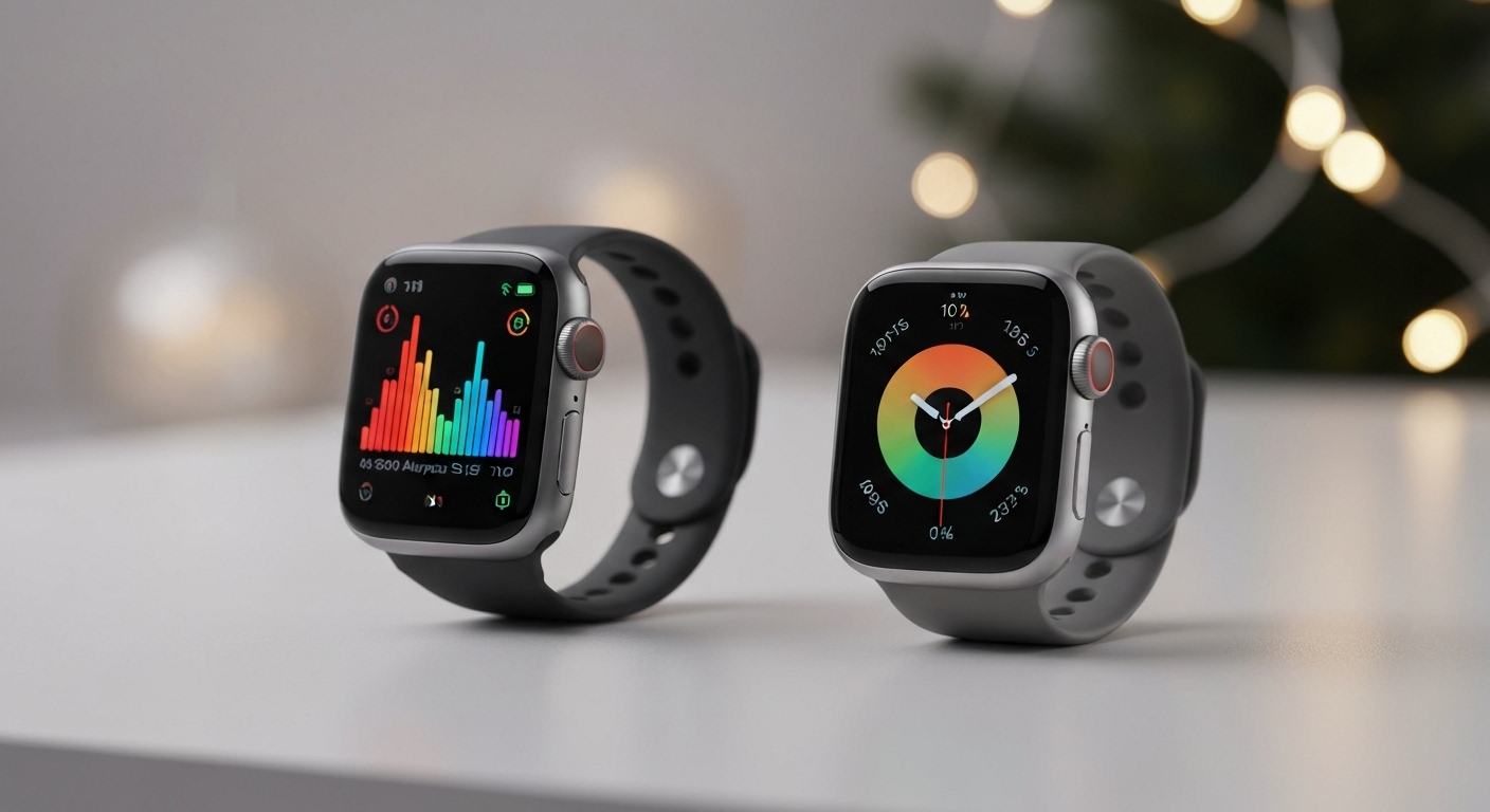 Apple Watch Series 11 vs. SE 3: Your Holiday Smartwatch Decision - AI Generated Visualization