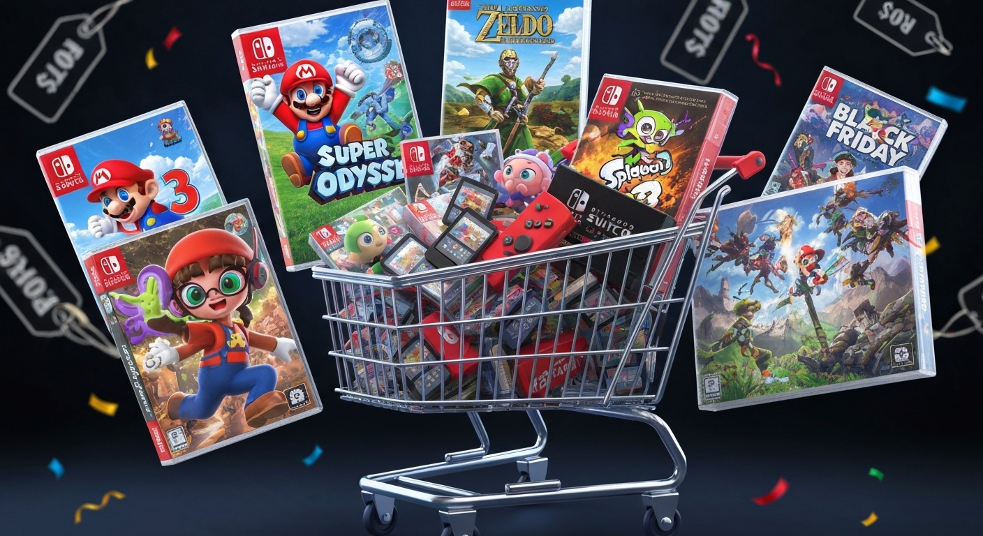 Nintendo Switch Black Friday Deals: Up to $30 Off Top Games - AI Generated Visualization