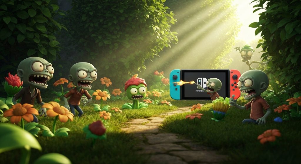 Plants vs. Zombies: Replanted Patches Bloom After Rocky Switch Launch - AI Generated Visualization
