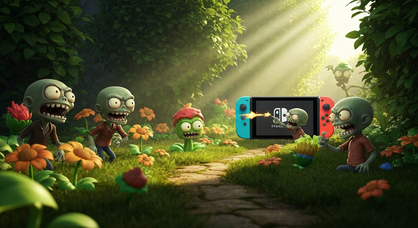 Plants vs. Zombies: Replanted Patches Bloom After Rocky Switch Launch - AI Generated Visualization
