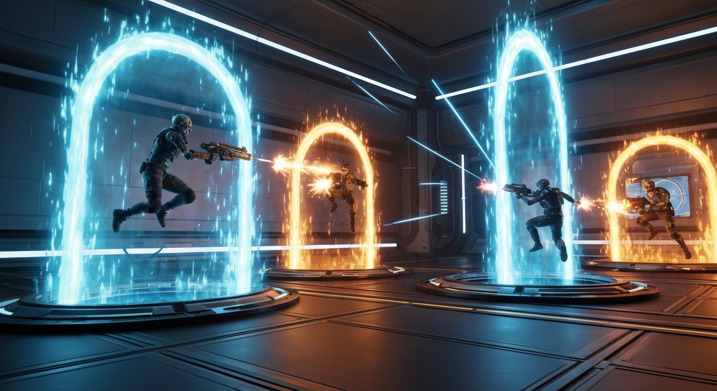 Splitgate 2 Relaunch Set for Next Month After Beta Shutdown - AI Generated Visualization