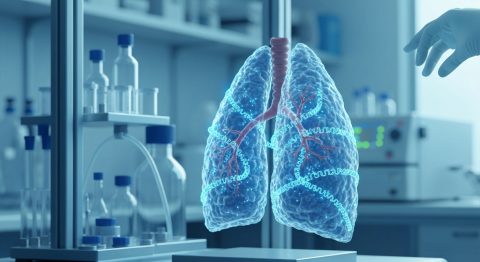 mRNA Therapy Tackles Superbugs in Lung Infections - AI Generated Visualization