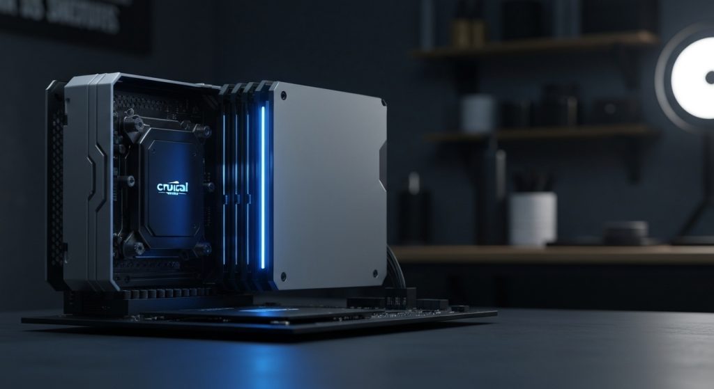 Crucial PCIe 5.0 SSDs Now Priced Like PCIe 4.0 - AI Generated Visualization