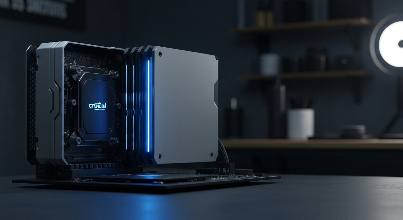 Crucial PCIe 5.0 SSDs Now Priced Like PCIe 4.0 - AI Generated Visualization