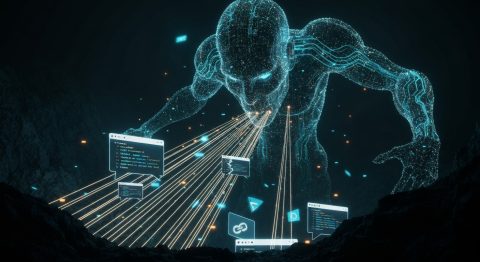 AI Answers Are Killing Publisher Revenue - AI Generated Visualization