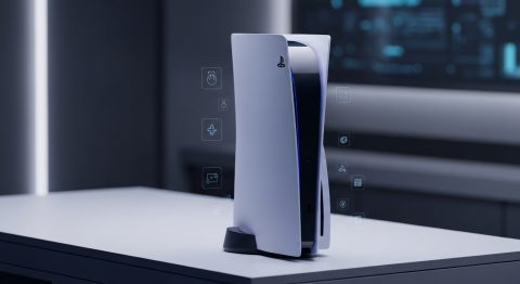 PS5 Slim Digital Edition Slashes Price, Selling Out Fast - AI Generated Visualization