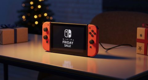 Nintendo Switch OLED Hits Black Friday Record Low - AI Generated Visualization