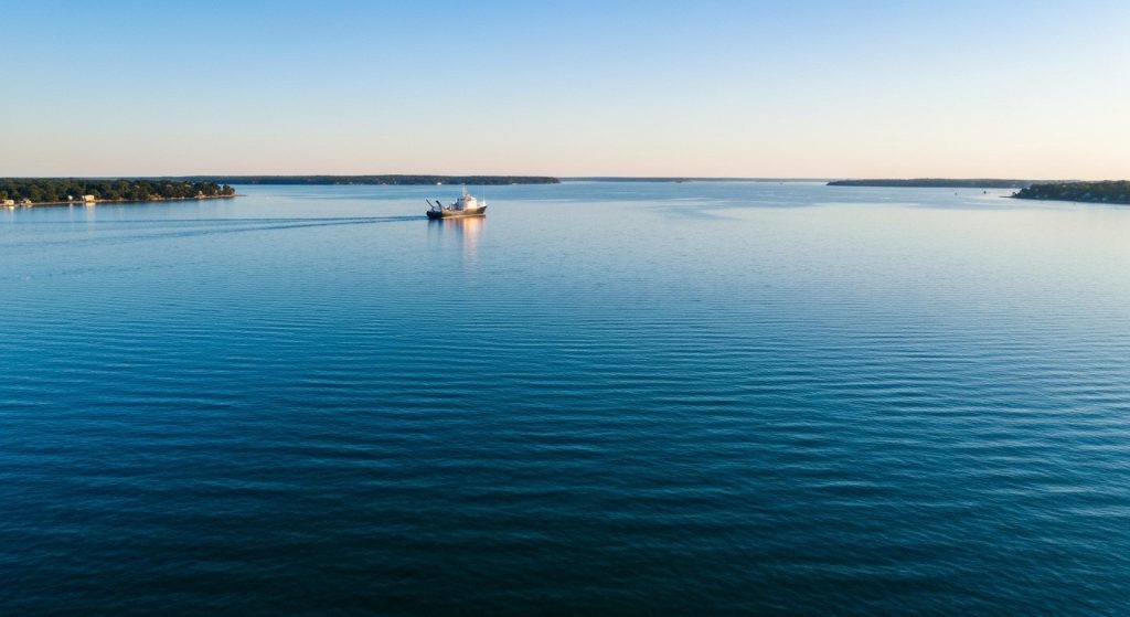 Microplastics in Narragansett Bay Decrease, New Study Finds - AI Generated Visualization