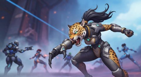 Overwatch 2 New Hero Trial: When to Play La Lupa - AI Generated Visualization