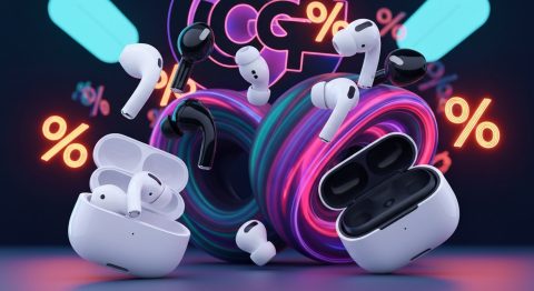 AirPods Black Friday Deals: $69 AirPods 4 & Lowest Ever Pro 3 Price - AI Generated Visualization