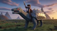 Minecraft's 'Mounts of Mayhem' Arrives December 9th - AI Generated Visualization
