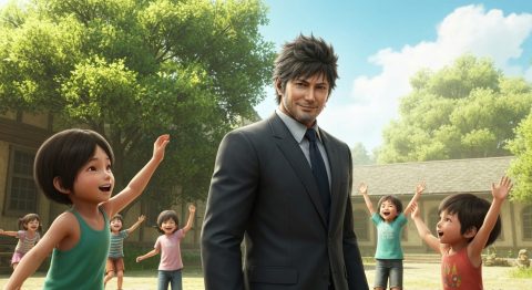 Yakuza 3 Remastered Shifts Focus to Orphanage Management with New Minigames - AI Generated Visualization