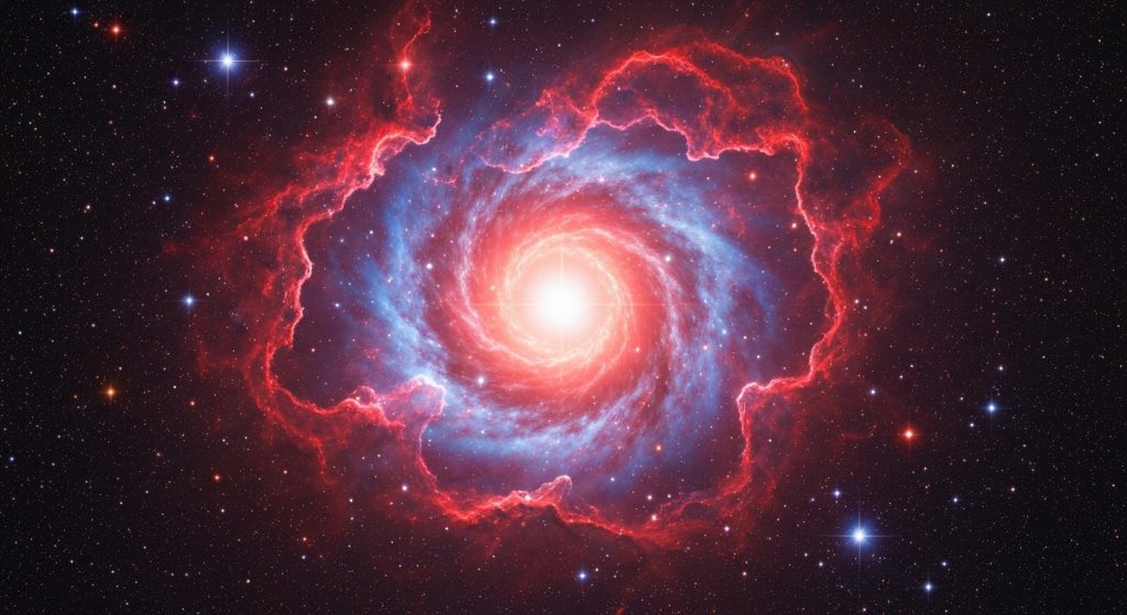 Webb Telescope Unveils Stunning New Details of Red Spider Nebula - AI Generated Visualization