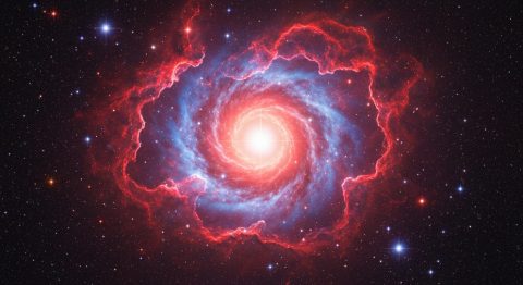 Webb Telescope Unveils Stunning New Details of Red Spider Nebula - AI Generated Visualization