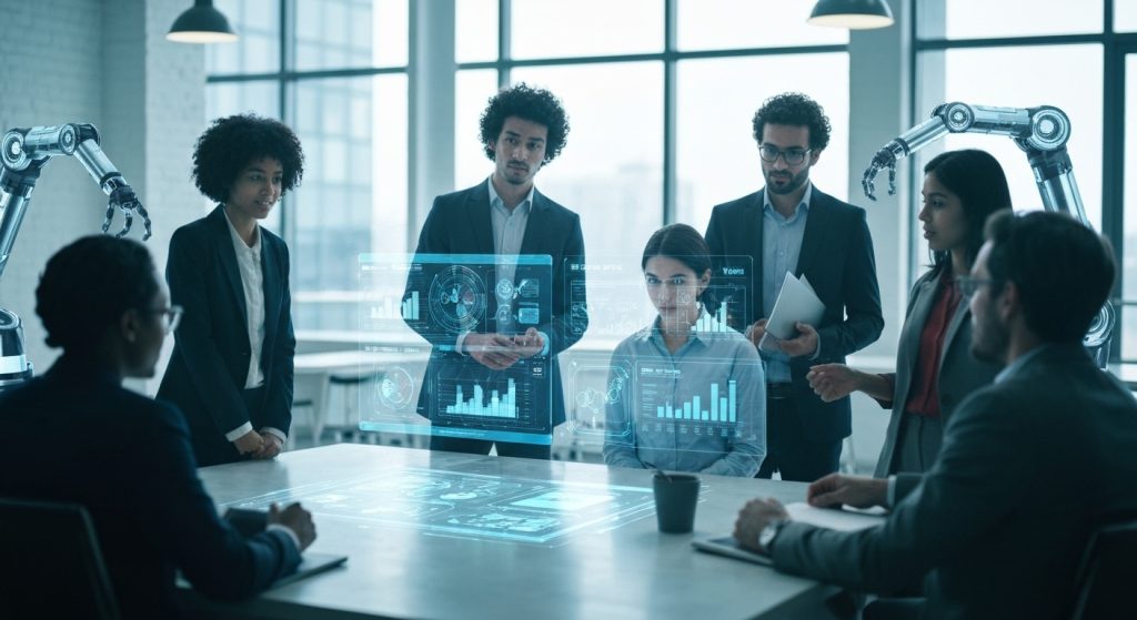 AI Won't Replace Humans: New Report Details Essential Future Skills - AI Generated Visualization