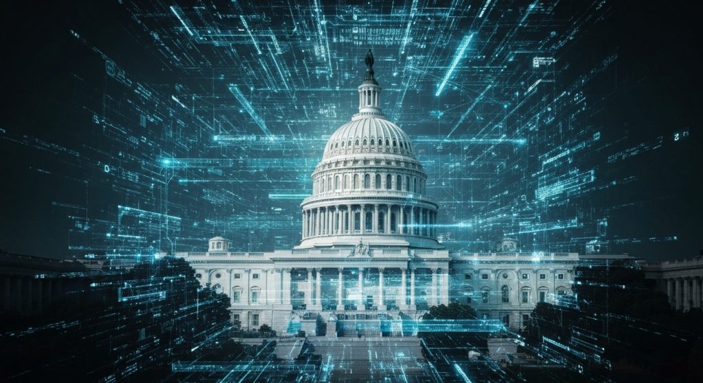 AI Super PACs Fueling U.S. Election Chaos - AI Generated Visualization